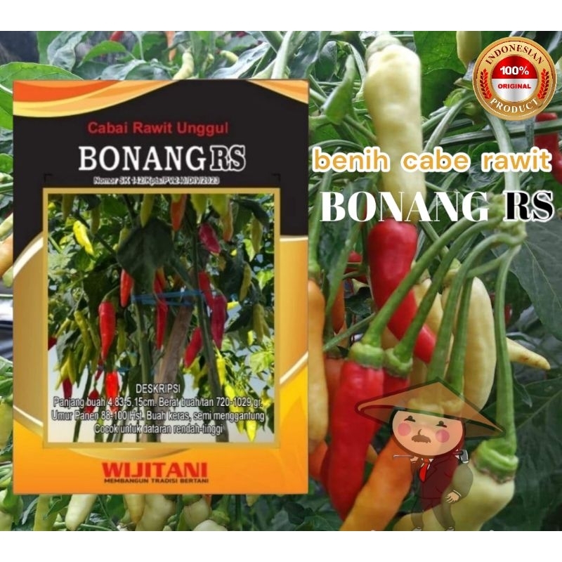 benih cabe rawit BONANG RS 10 gram - benih cabe rawit tahan virus dan tahan layu