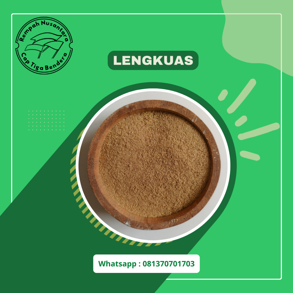 

LENGKUAS BUBUK/REMPAH-REMPAH/100% TANPA CAMPURAN