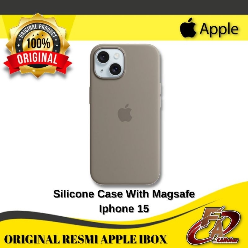 Silicone Case With Magsafe Apple Iphone 15 - Original Resmi Ibox