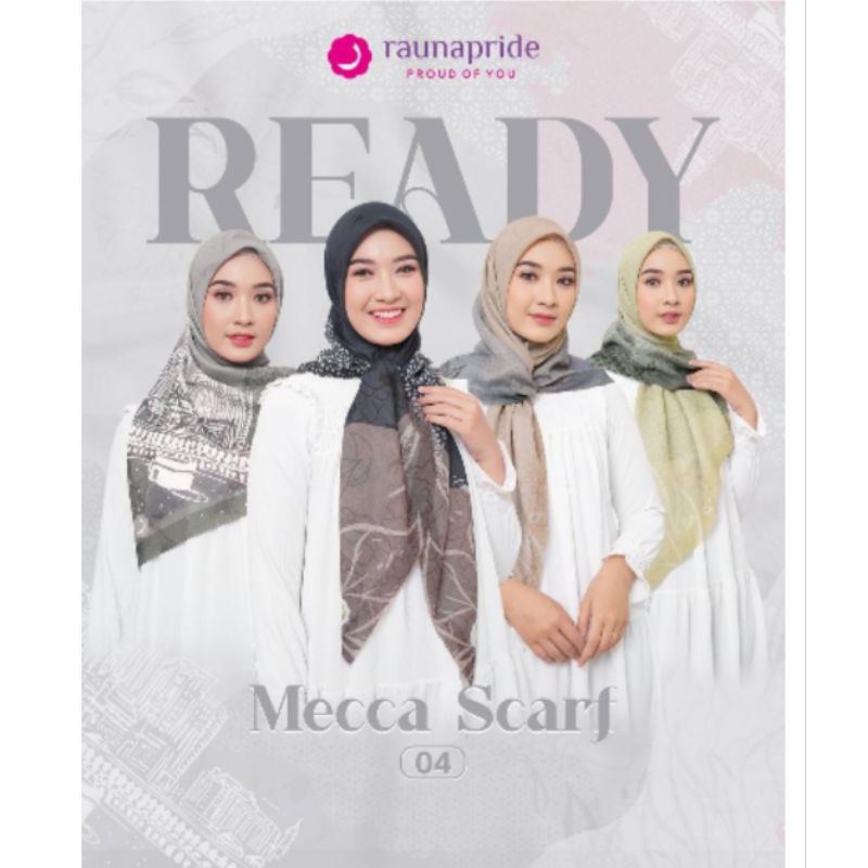 MECCA SCARF BY RAUNA //HIJAB SEGI EMPAT