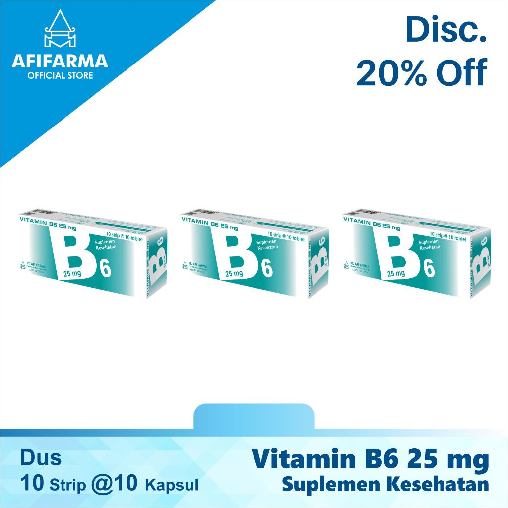 [BUNDLE 3] Vitamin B6 25mg