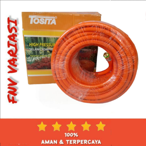 Selang Angin Kompresor Tosita Selang Steam 25 Meter ORANGE
