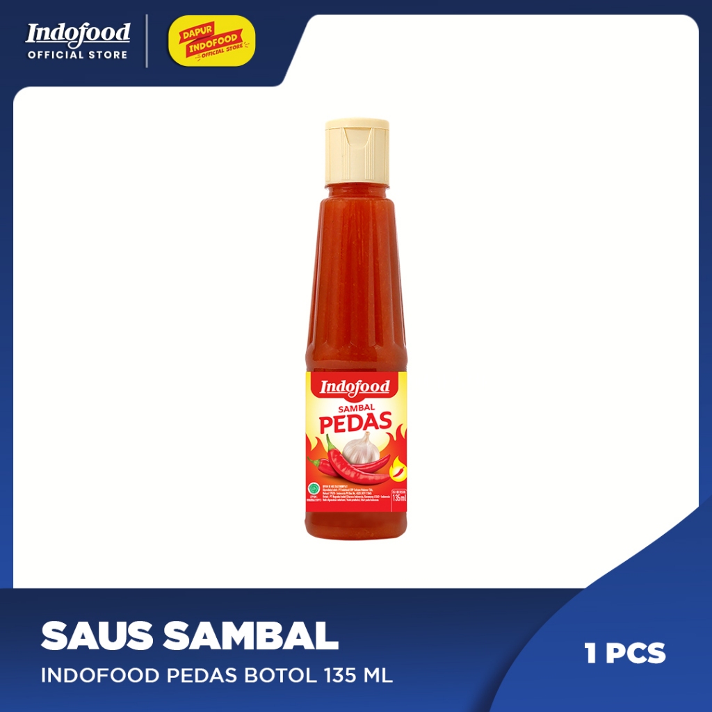 

Sambal Indofood Pedas Botol 135 ml