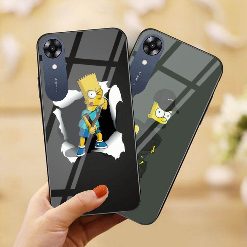 Case Kaca Oppo A17 A17K - Kesing Oppo A17 A17K - Case Kaca Kilau Oppo A17 A17K - Case Oppo A17 A17K 