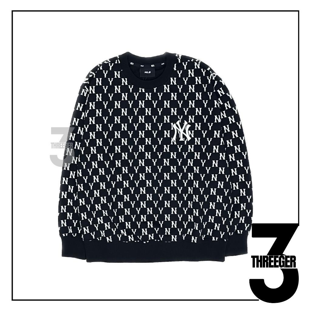 MLB NY Logo Monogram Sweater Black Original