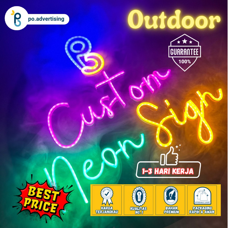 Custom Neon Flex Sign Outdoor || Neon Flex Sign Outdoor