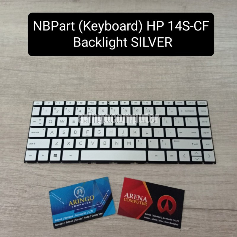 NBPart (Keyboard) HP 14S-CF Backlight SILVER