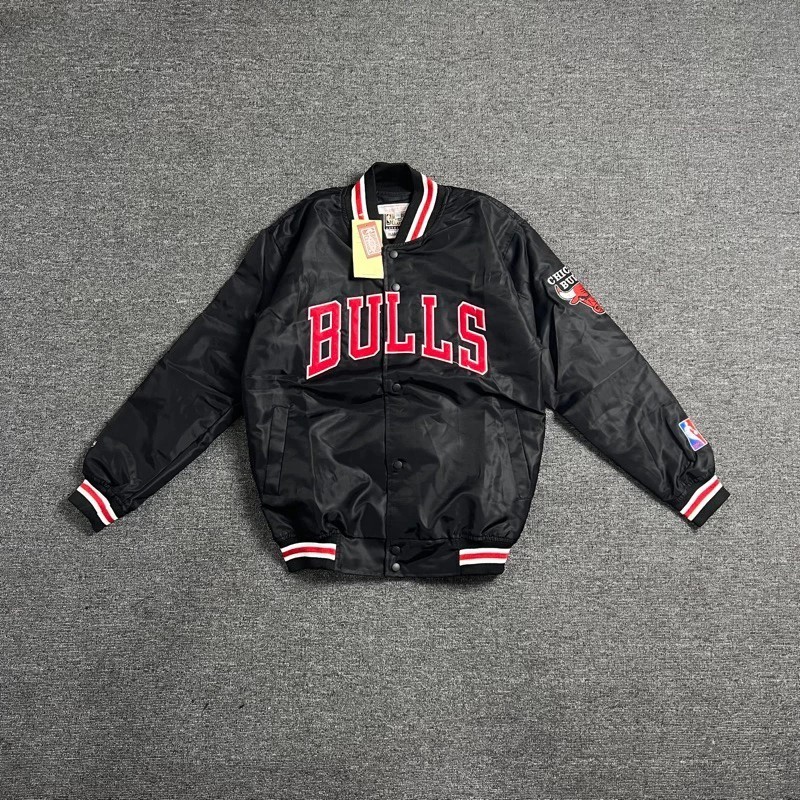 Jaket Varsity Bulls Path Bordir Premium Chicago Varsity | Jaket Pria | Jaket Varsiy | Jaket Bulls