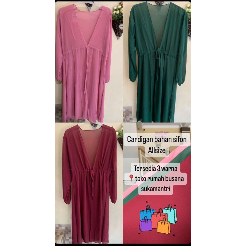 CARDIGAN SIFON,CARDIGAN CERUTY BABYDOLL,OUTER CERUTY BABYDOLL,BLEZER TERKINI,BLEZER MIDI