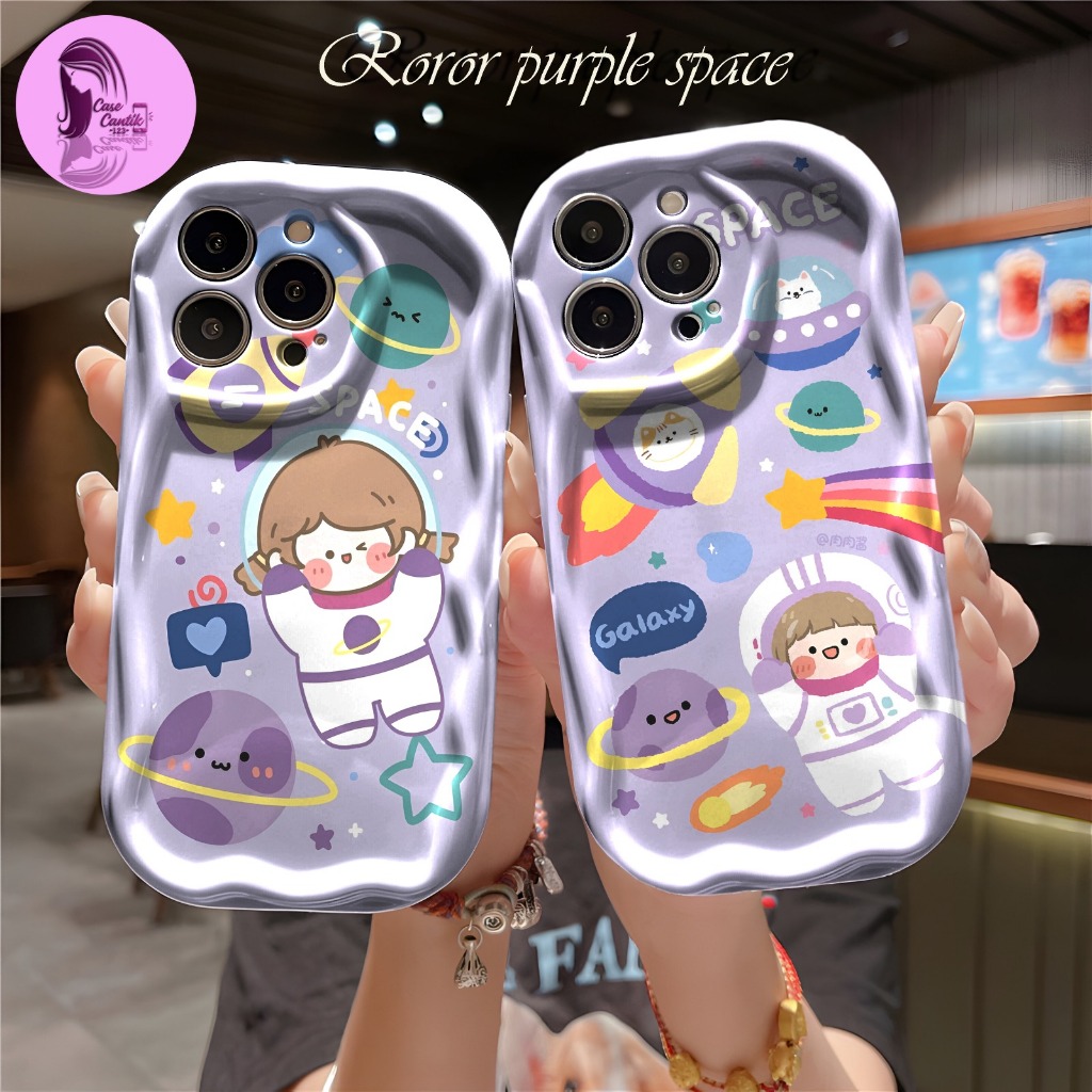 SOFTCASE CASING MELTING CUSTOM ROROR PURPLE UNTUK A20 A20S A207F A36 A38 A52 C31 C33 C35 C53 11A 13C