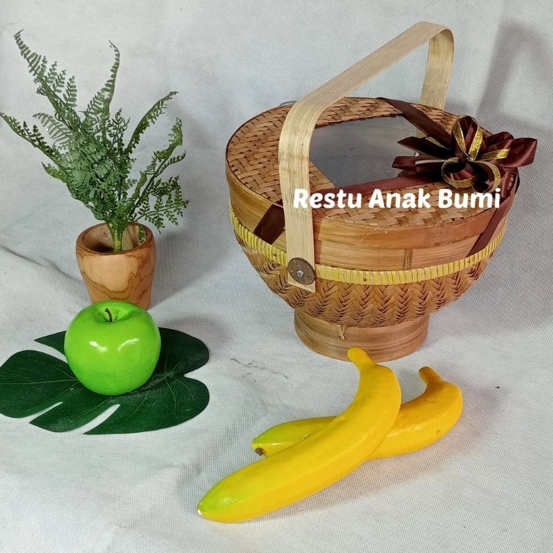 

Cething Nasi Premium Mika 24cm pita cangkingan | Tempat nasi | wakul | wadah makanan | wadah seserahan unik | anyaman bambu | handmde | giftbox | hampers | souvenir | seserahan | hampers lebaran | hampers natal | hampers imlek | wadah lauk