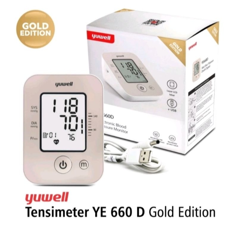 Tensi Digital Alat Cek Tekanan Darah Yuwell 660 D Original