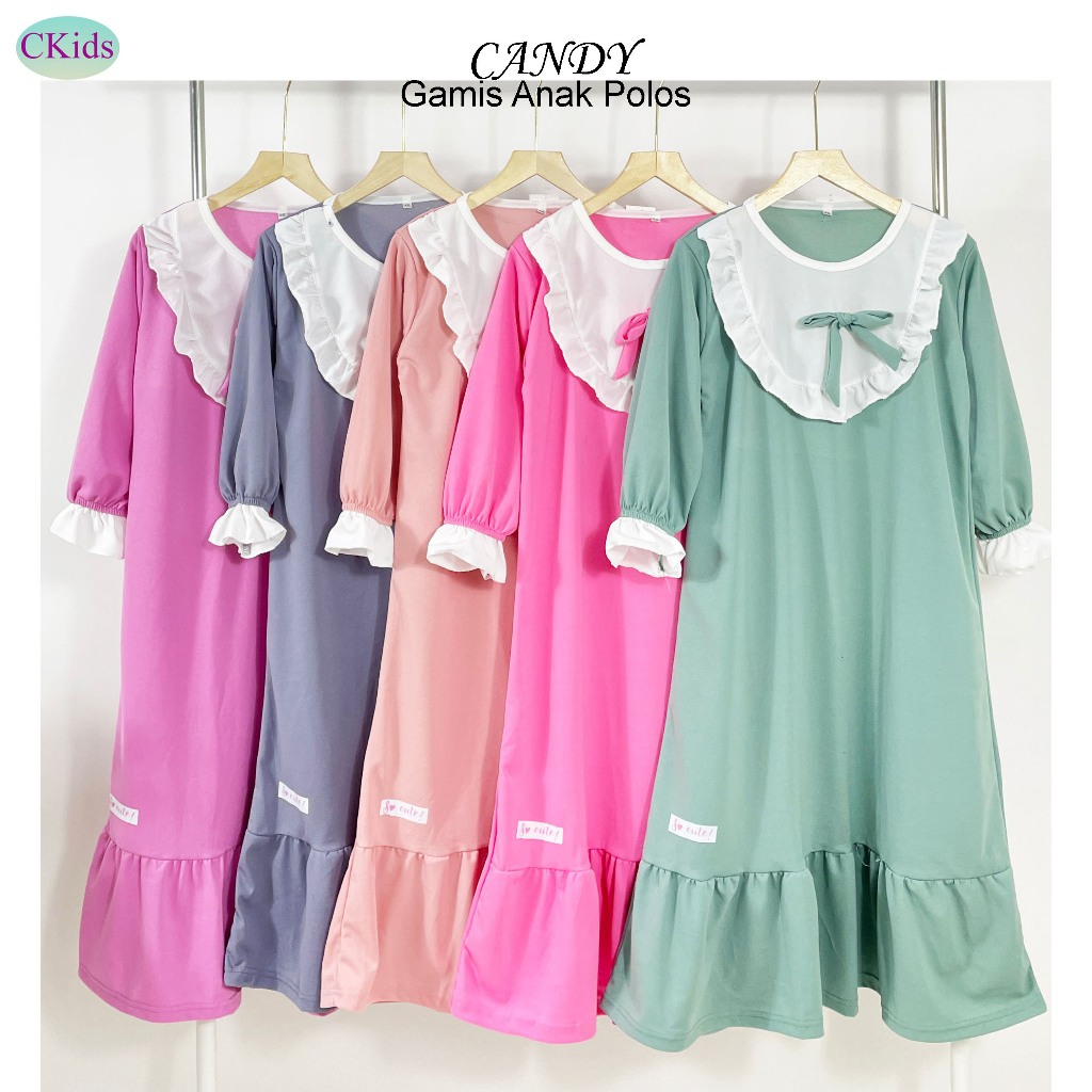 CKids Gamis Polos Anak Candy