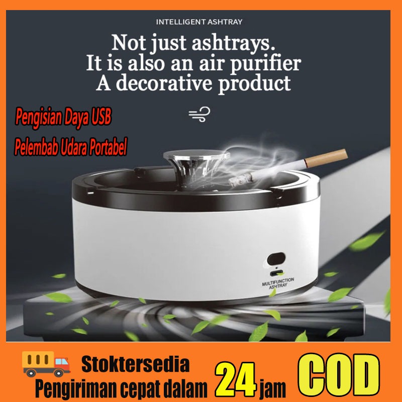 Asbak Pembersih Udara Humidifier Aromatheraphy Portabel Pembersih Asap Asbak Portable USB Pengisian 2000MAh