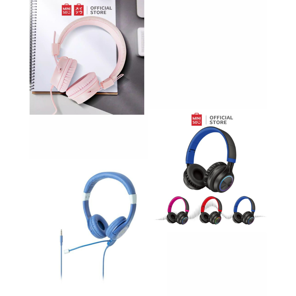 MINISO Headphone CASQUE AUDIO/COLORFUL/LOVE EARTH Original Bergaransi