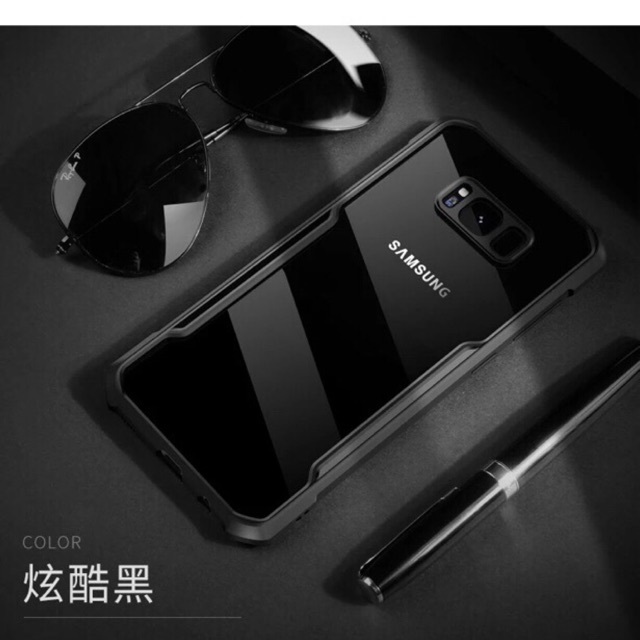 Samsung S8 S8 Plus Clear Acrylic Casing Hard Transparan Phone Case Cover