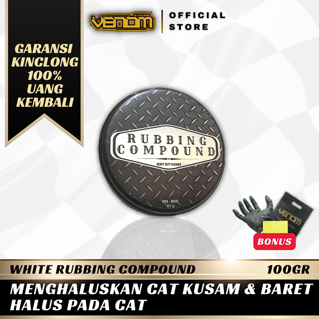 100 Gram Rubbing Compound / Compound putih