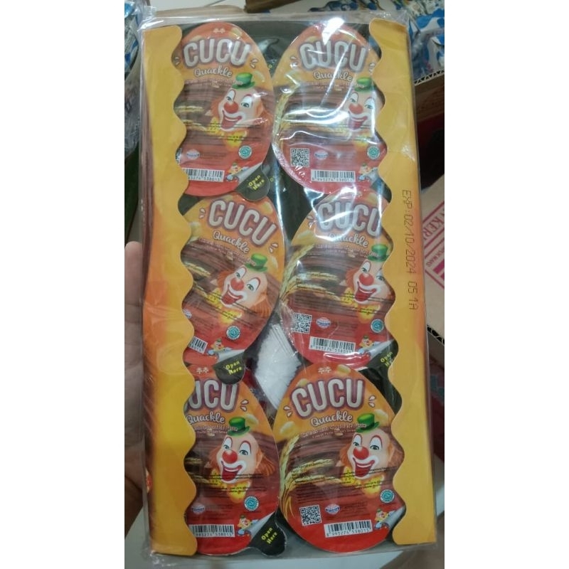 

Cucu Quackle Snak Beras Salut Chocolate 1 kotak isi 24 pcs