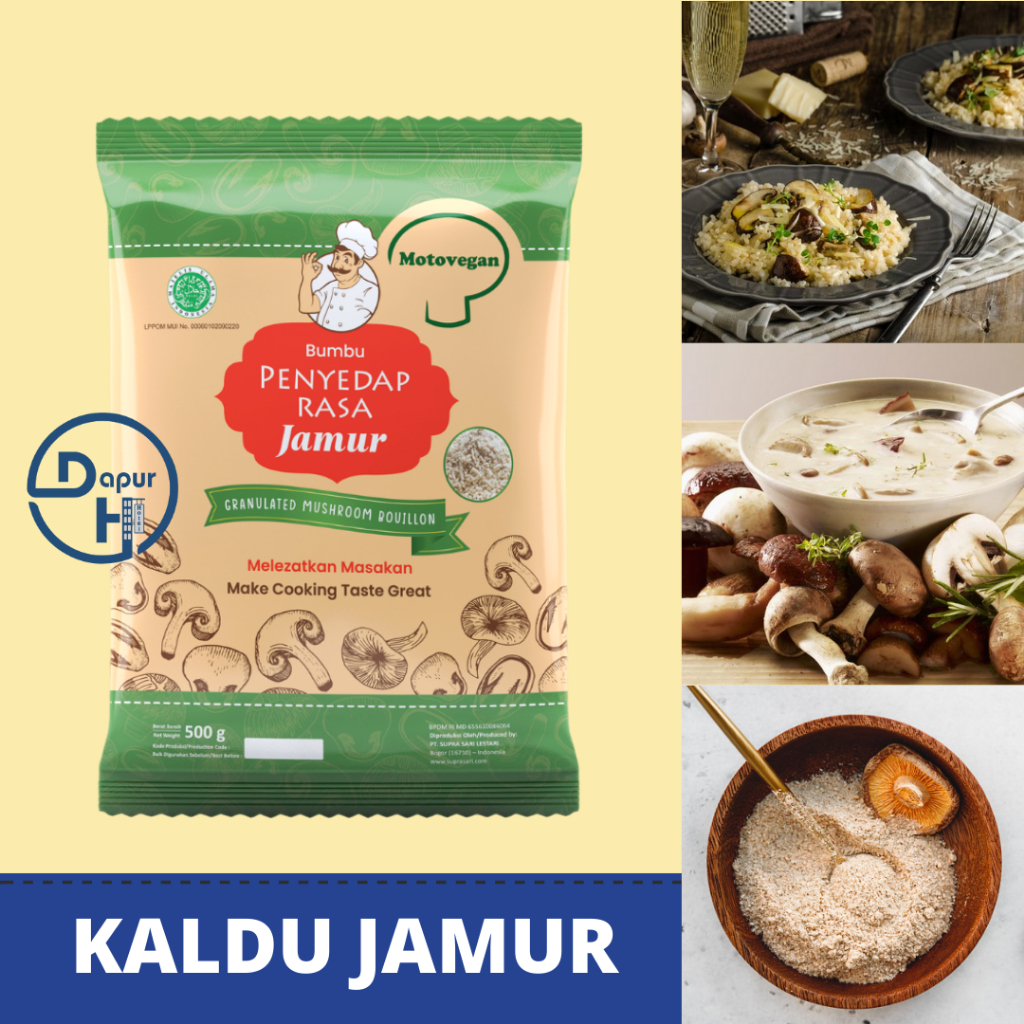 

MOTO VEGAN Kaldu Jamur Non MSG 500 g Halal /Bukan Totole-//