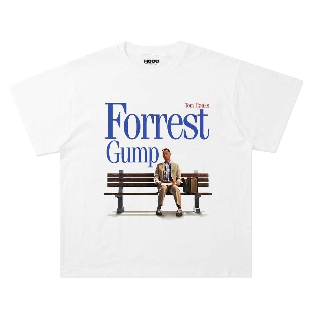 Kaos Film Forrest Gump Tom Hanks Oversize Vintage White