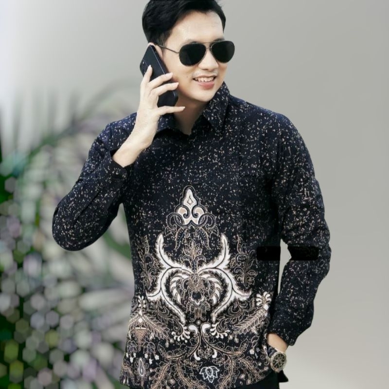 BATIK RAKSA - Kemeja Batik slimfit premium batik atasan pria modrn Atasan pria elegant