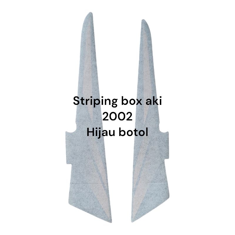 Striping Box aki Rx king 2002 hijau botol LOSTPACK