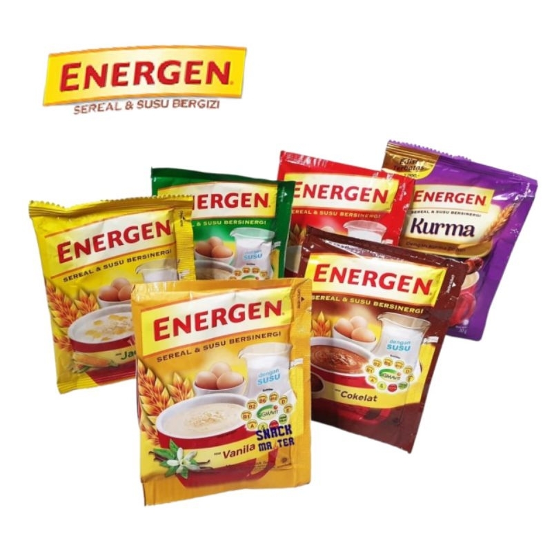 

ENERGEN Susu Sereal | Minuman Sereal Oat Susu 10 Sachet 34gr