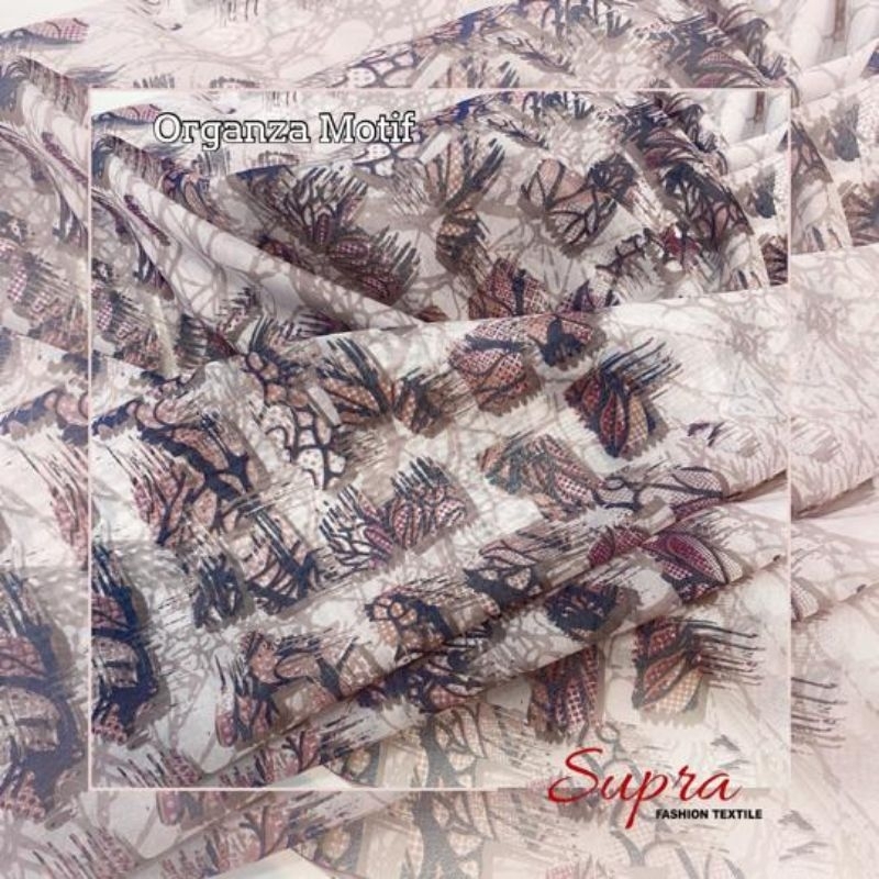 Organza Motif/organza print/organza motif abstrak