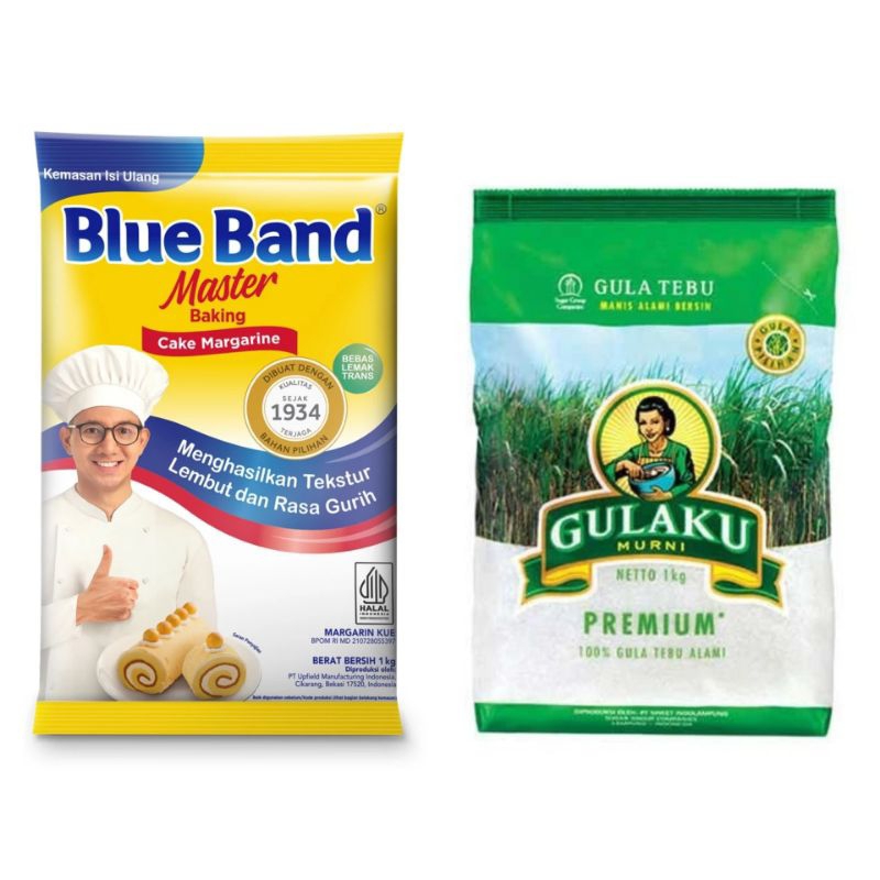 

1KG GULA + 1KG BLUEBAND MARGARIN CAKE PAKET HEMAT MEMBUAT KUE