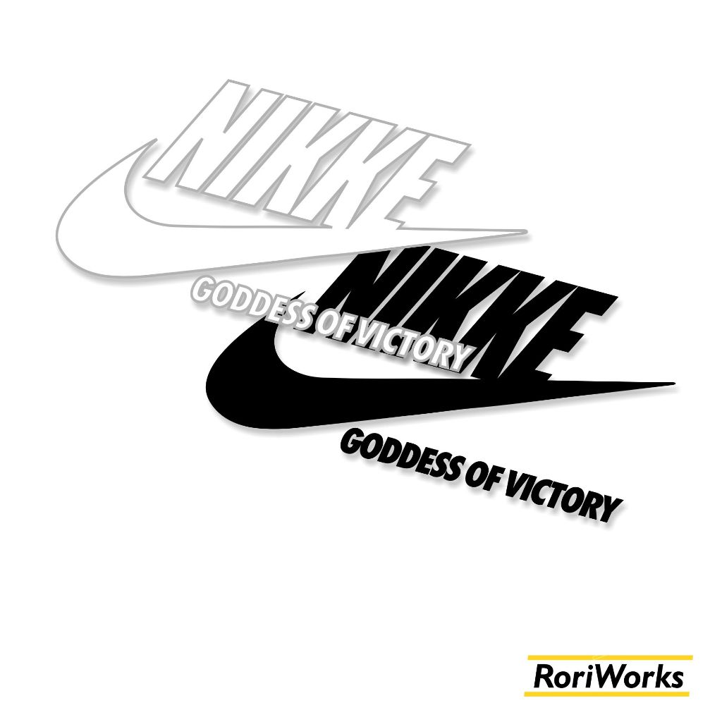 Stiker Kiss cut - Logo Nikke Meme | Parodi Nike