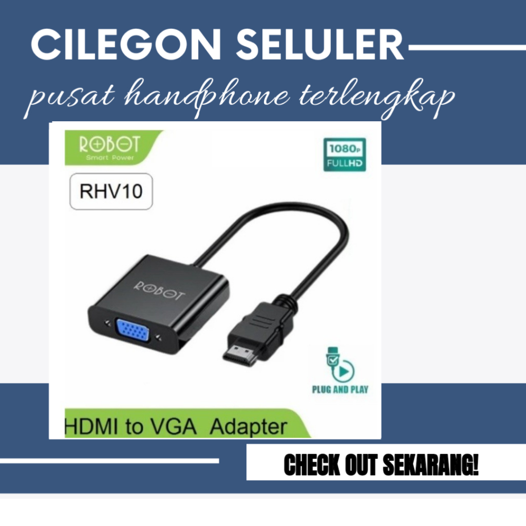 Robot RHV10 Kabel HDMI to VGA Adapter Converter