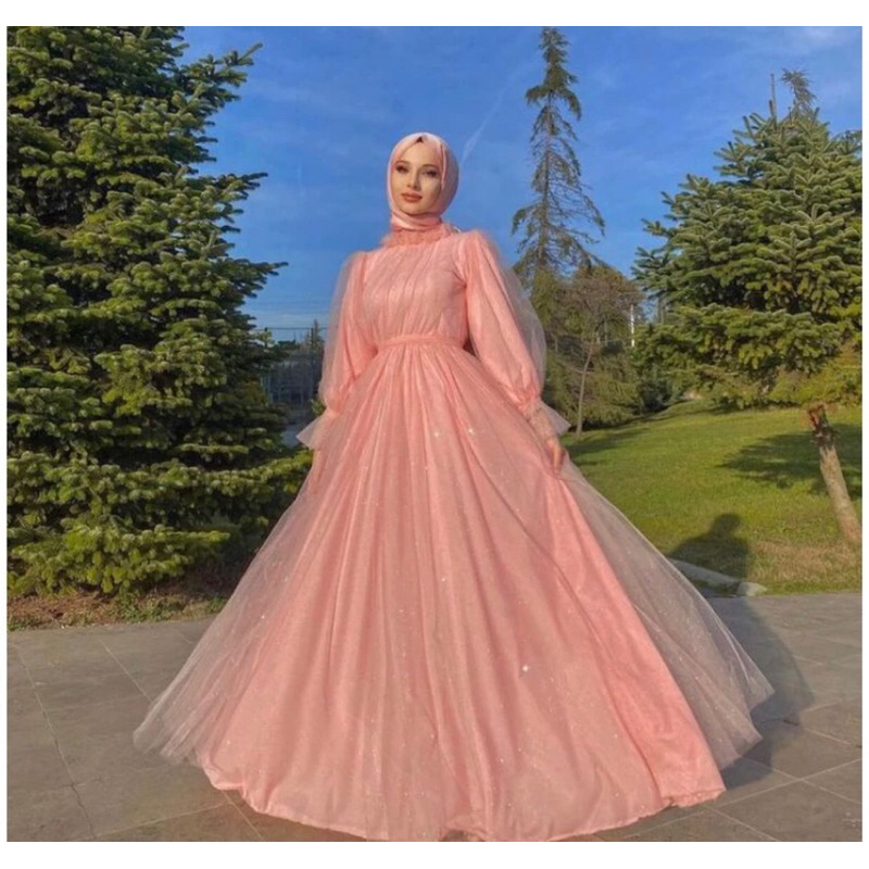 gaun pesta kondangan/gaun lamaran/gaun praweding/gaun brisdesmaid/dres lamaran