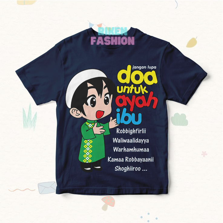 baju viral muslim/atasan anak laki-laki dan perempuan umur 1-10 tahun / kaos distro / baju anak-anak