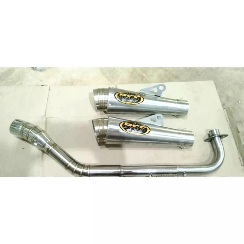 Knalpot Motor BSS Keong Model Leher Kolong Supra Grand Shogun Vega Dll