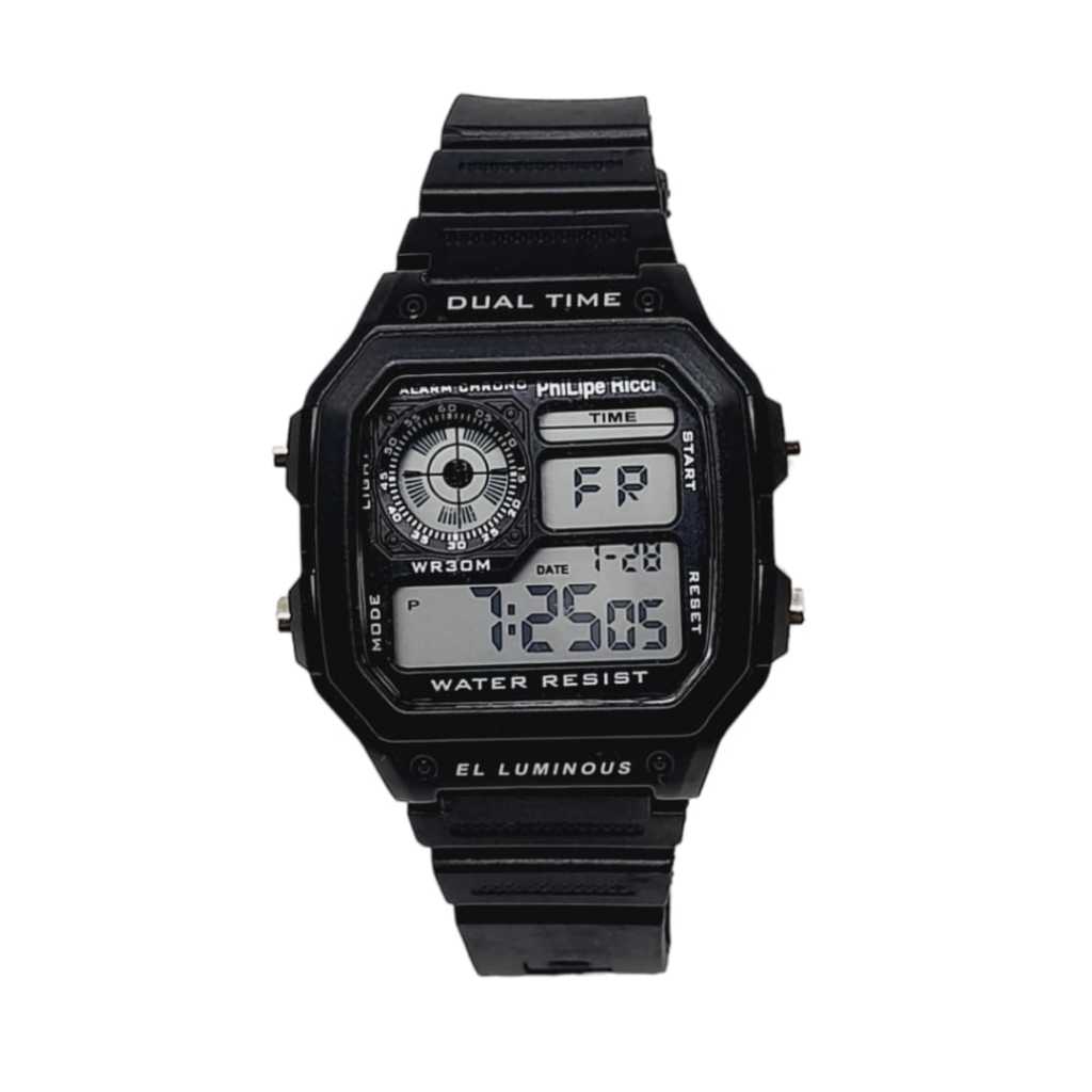Philipe Ricci 1827 Jam Tangan Pria Wanita  Digital Anti Air Jam Tangan Digital Unisex