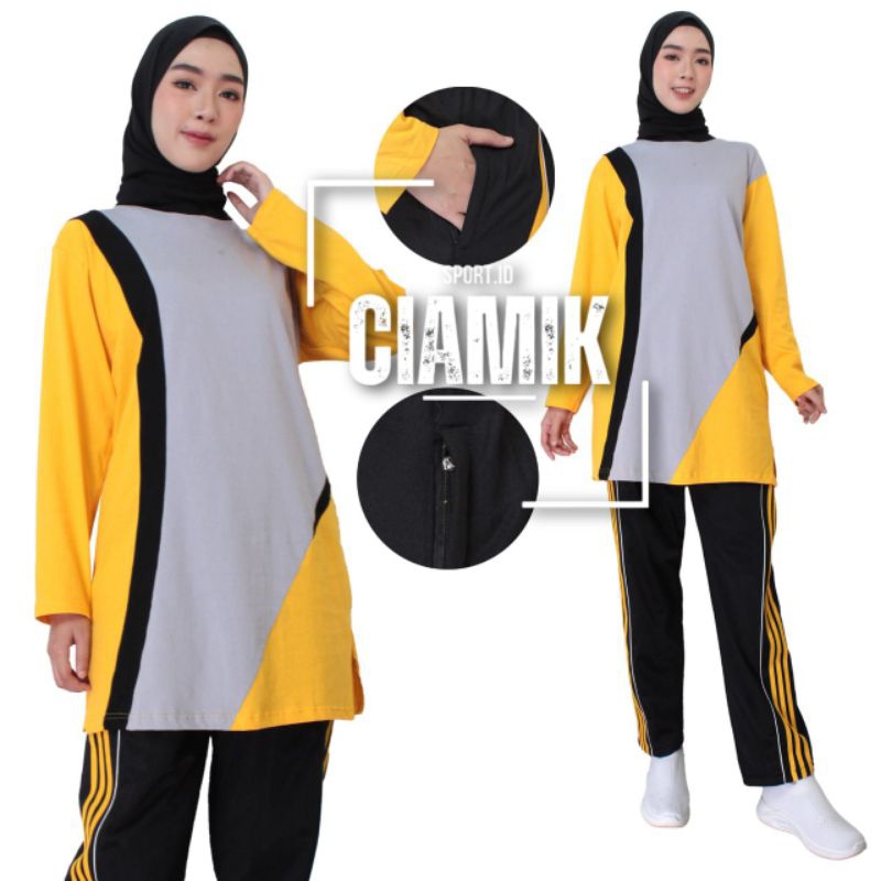 setelan olahraga wanita muslim premium / setelan olahraga wanita muslimah