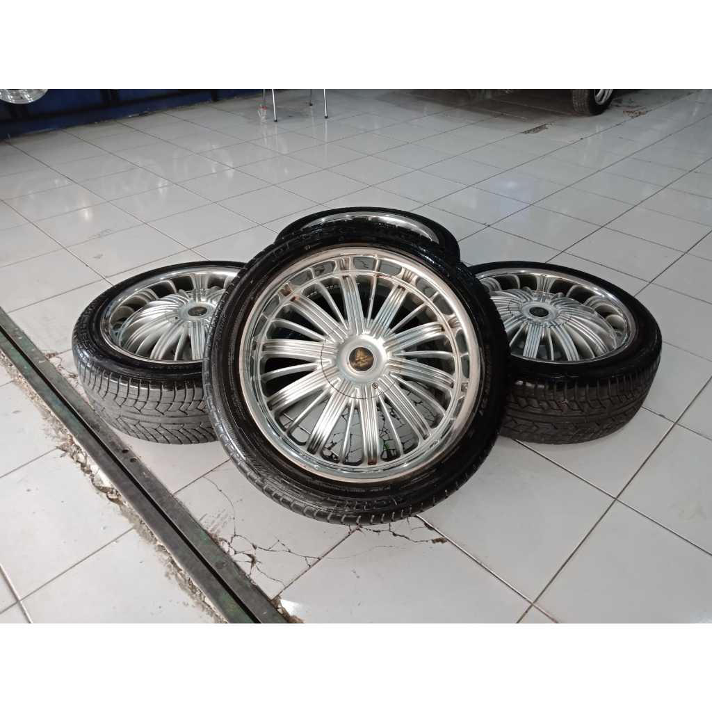 PAKETAN VELG MOBIL BEKAS MURAH RING 20 BAUT 5 + BAN FOR KIA SPORTAGE, SANTAFE, WULING ALMAZ