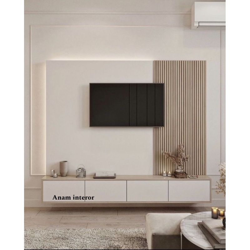 Damaindah Meja TV 160cm/Rak TV/Lemari TV/Meja TV Kayu/Meja TV Minimalis Modern