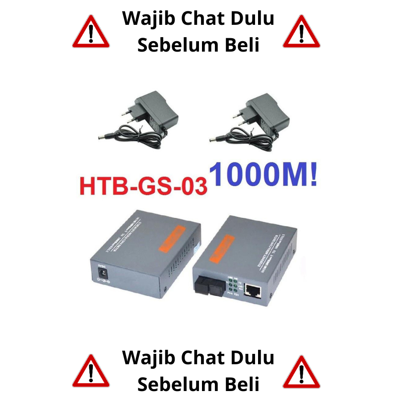 Converter Fiber Optic + Installasi