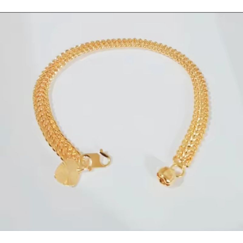 gelang tikar gold anti karat dan tidak luntur