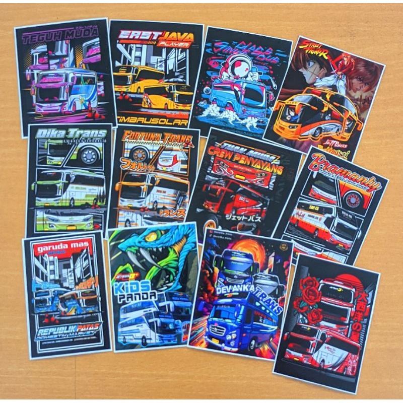 

COD Stiker Bus Paling Keren Premium ( 30 Stiker + bonus )