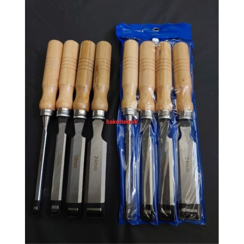 tatah kayu set isi 4pc