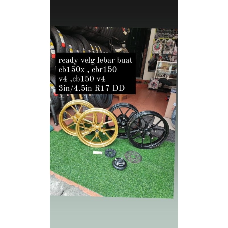VELG LEBAR CBR 150 R V4 CB 150 X CBR 150 V4 DOUBLE DISK DEPAN CB150X CBR150 V4 CB150R V4