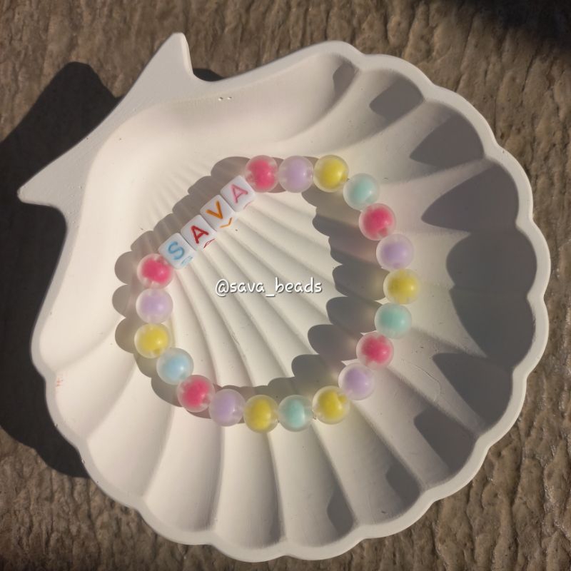 CUSTOM GELANG NAMA / GELANG MANIK CUSTOM / GELANG MUTIARA / GELANG MANIK