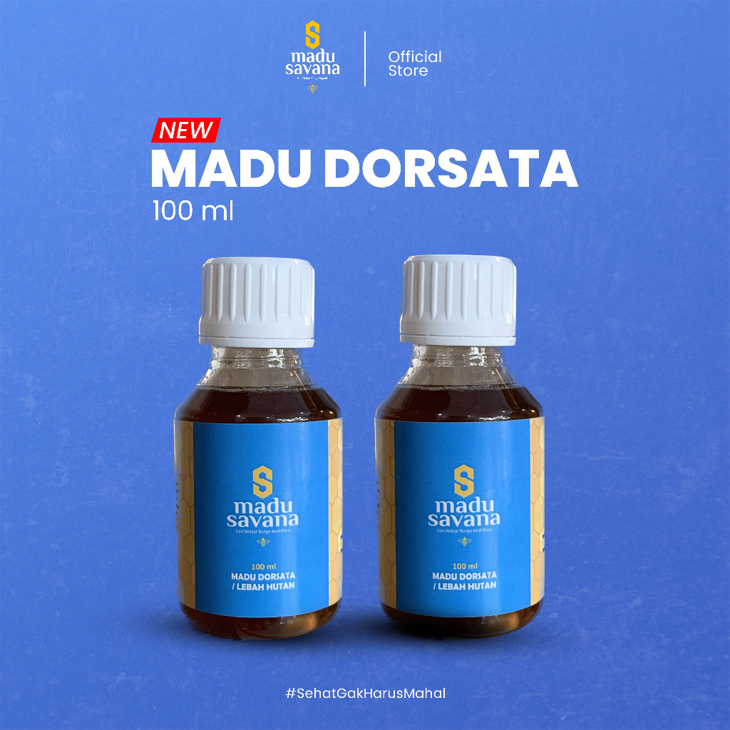 

MADU SAVANA MURNI DORSATA SUPER HONEY 100ML TERBAIK ALAMI 100%