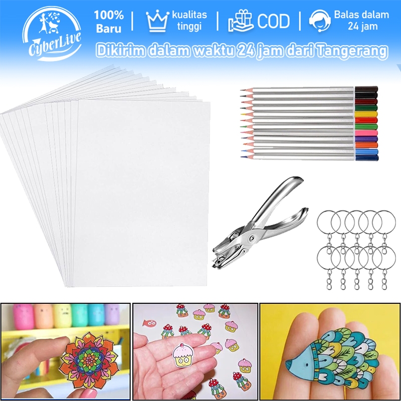 

Diy Shrinky Dink Plastic Shrink Dink Craft 10pcs Blank Shrinky Art Film Paper