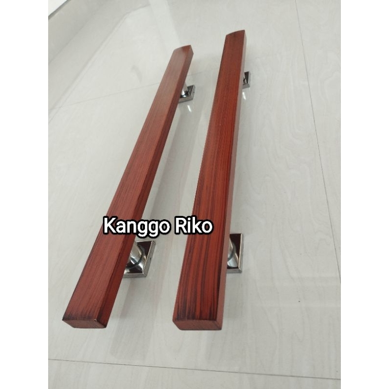 Tarikan pintu rumah kupu tarung 100cm 120cm 150cm motif serat kayu natural gagang pintu rumah
