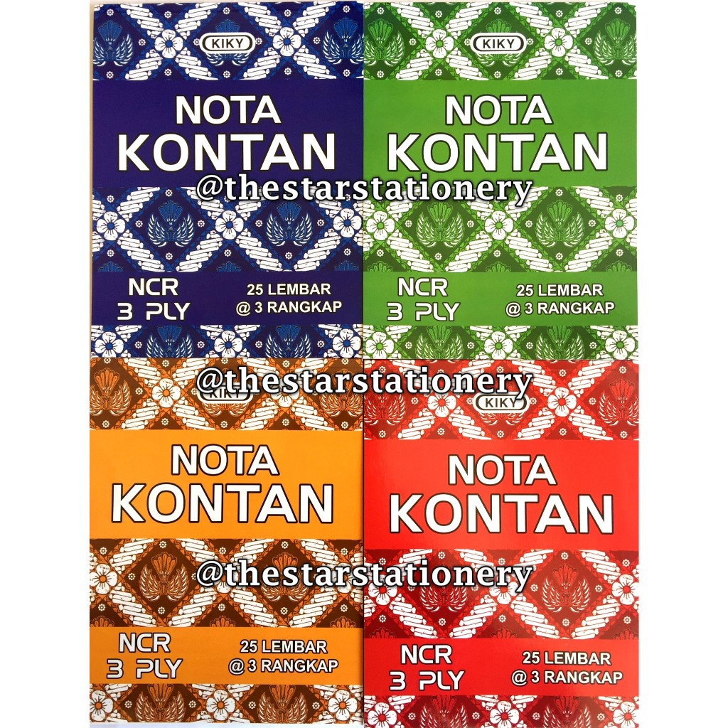 

(1 Biji) Buku Nota Kontan Kiky Besar 3 Ply / Nota Kontan Kiky B3 (1 Biji)