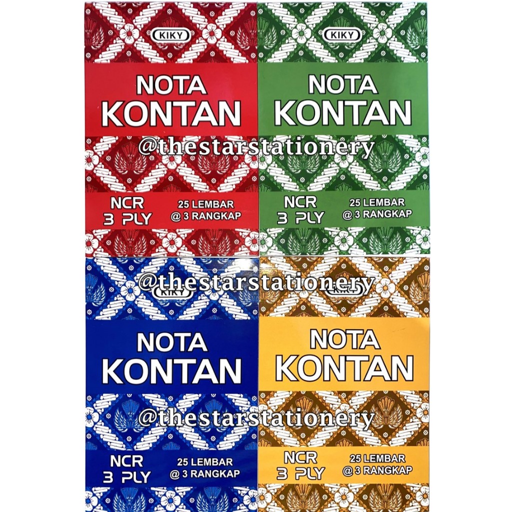 

(1 Biji) Buku Nota Kontan Kiky Kecil 3 Ply / Nota Kontan Kiky K3 (1 Biji)