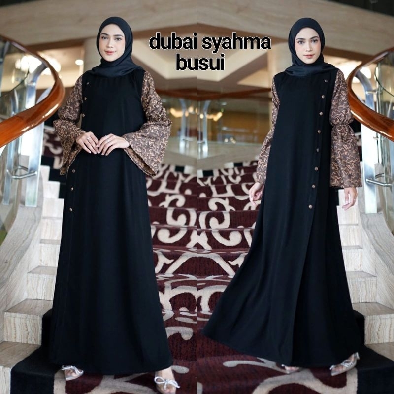 Abaya Dubai/ Dubai syahma/ abaya hitam/ abaya couple/ jumbo
